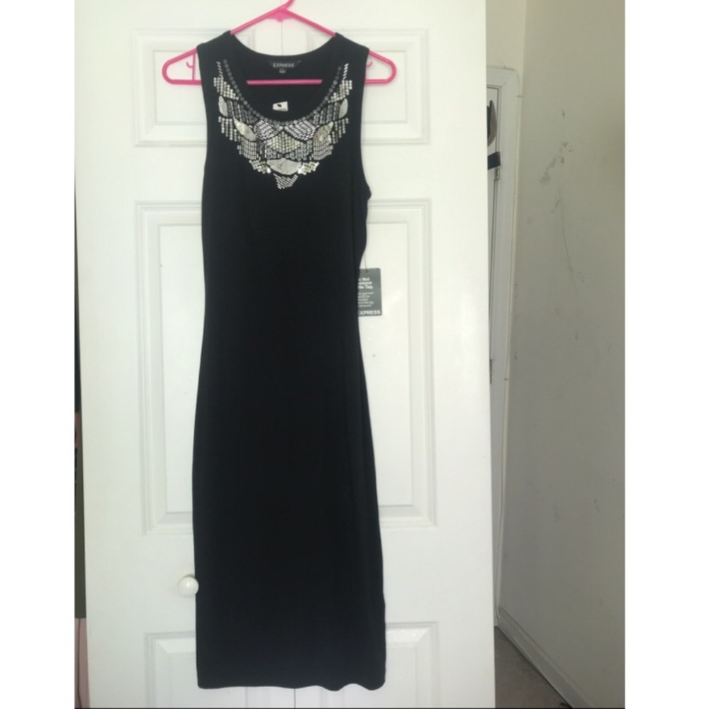 Embellished Express MIDI Dress